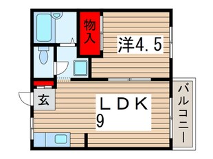 宝ハイツの物件間取画像